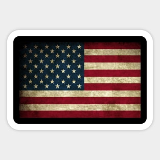 Old american flag Sticker